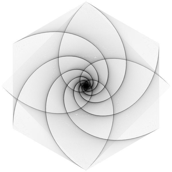 Jos Vromans | Artwork | double pursuit 4gon and 6gon ratio 0.01