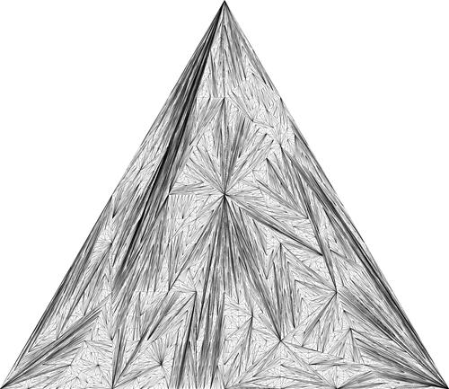 Jos Vromans | Artwork | Jos Vromans | Math Art | Random Triangle Subdivision