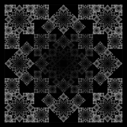 Jos Vromans | Artwork | Jos Vromans | Math Art | Subdivision with squares and triangles